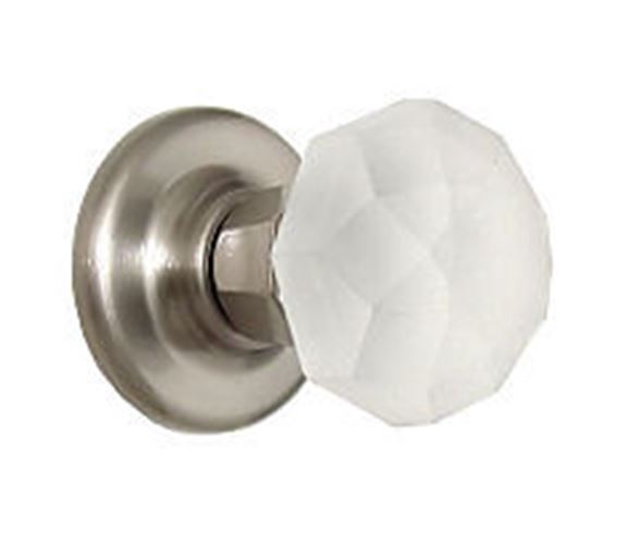 Amerock Ensembles Bi-Fold Frosted Crystal Door Knob In Satin Chrome
