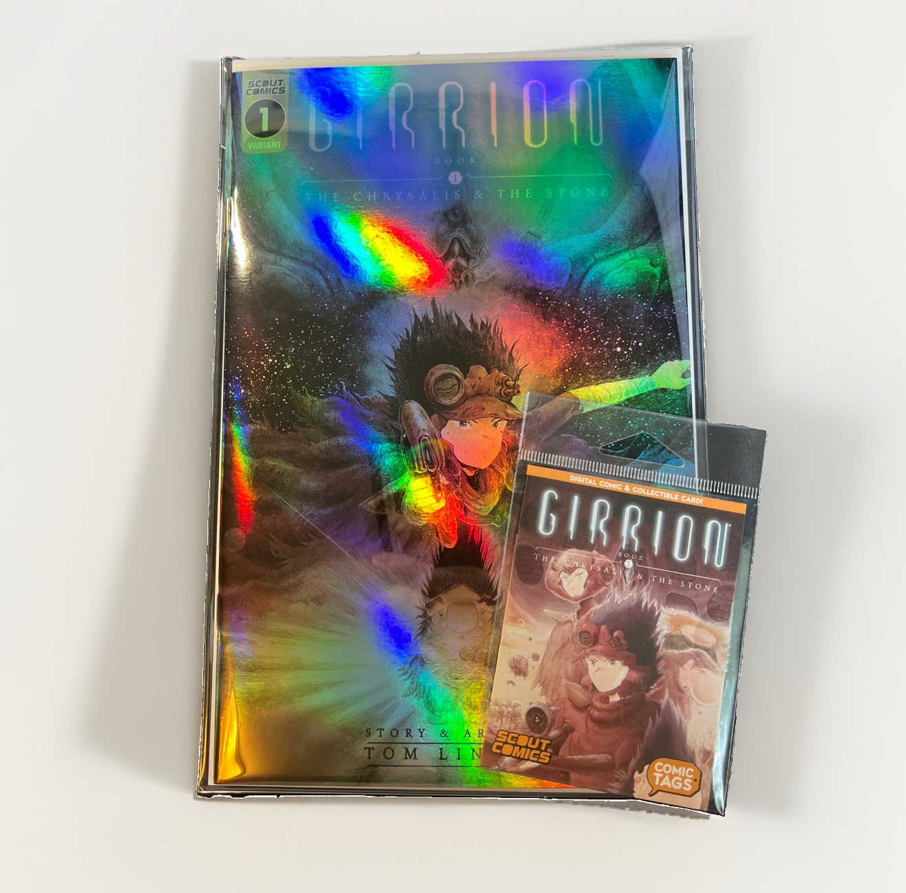 Girrion #1 (SCOUT Comics) Holofoil Variant Cover & Complete Digital Series. Girrion #1 (SCOUT Comics) Holofoil Variant Cover & Complete Digital Series.