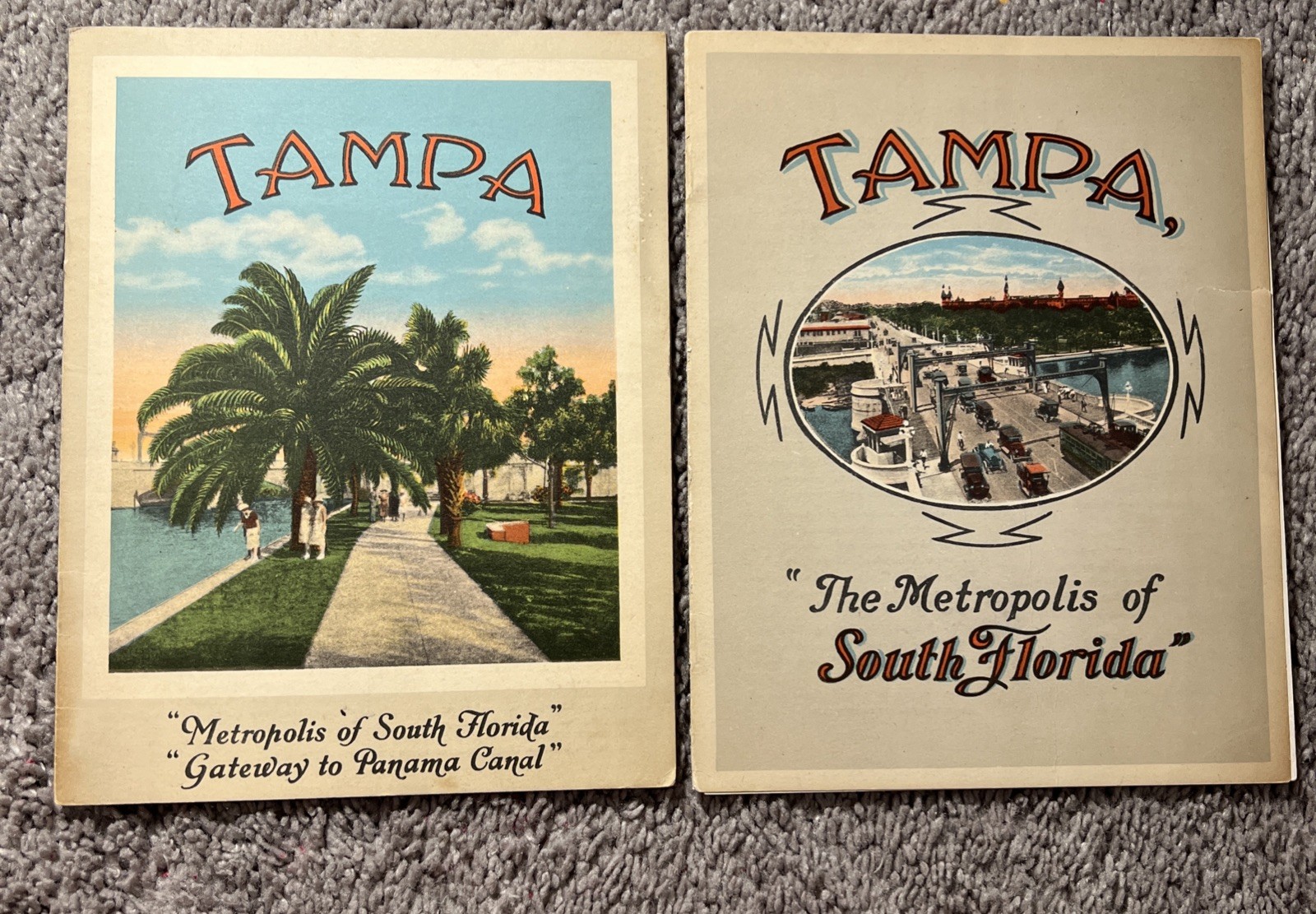 Vintage Tampa Florida Souvenir Booklet Brochure Metropolis of South Florida 1920