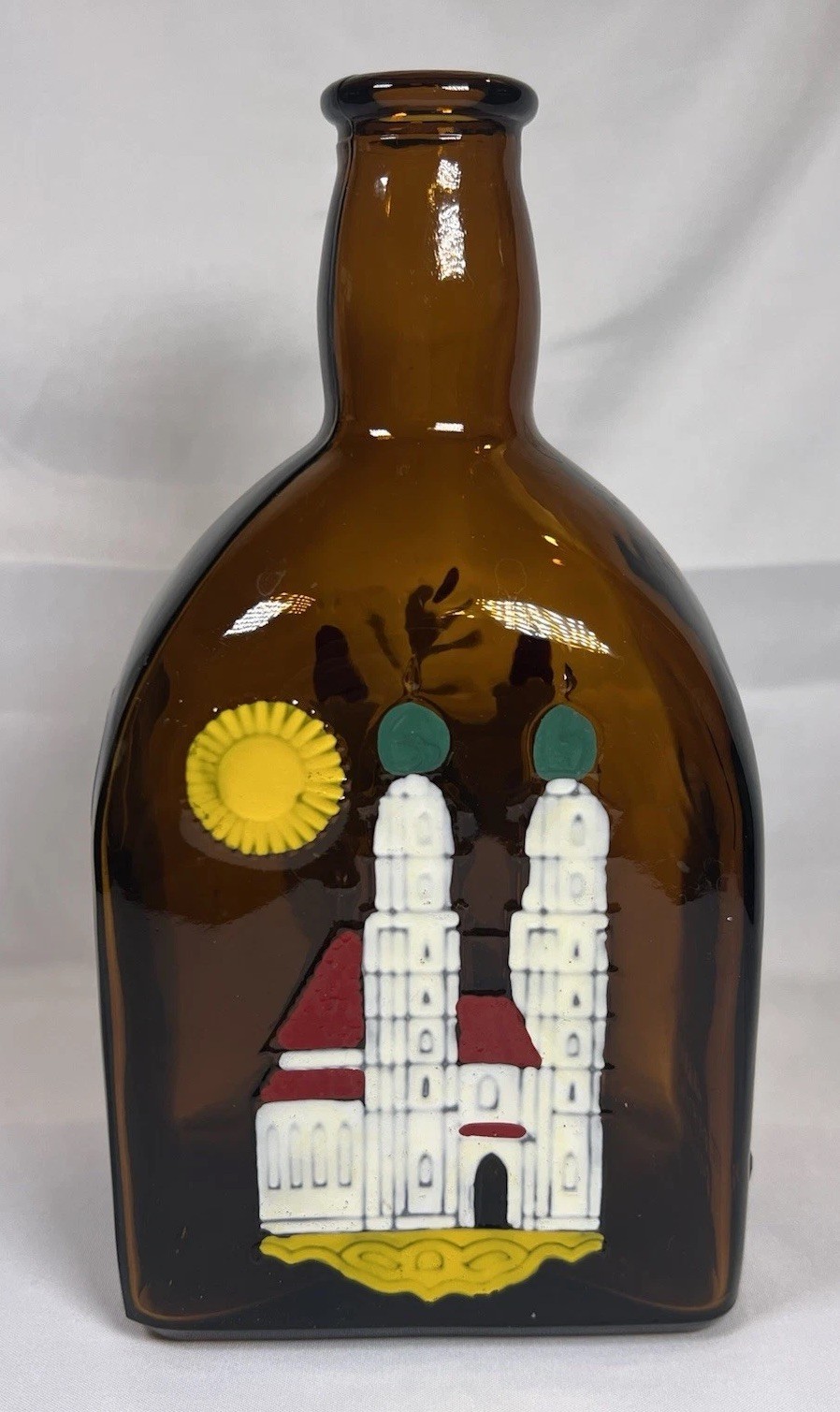 VTG ATQ GERMAN ANTON RIEMERSCHMID Embossed Enameled Goldvasser / Empty Bottle VTG ATQ GERMAN ANTON RIEMERSCHMID Embossed Enameled Goldvasser / Empty Bottle