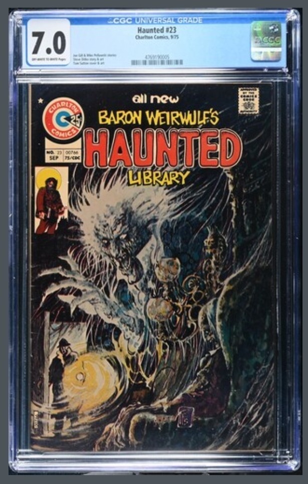 Haunted #23 CGC 7.0 Charlton Comics 1975 Bronze Age Tom Sutton Classic Cover 