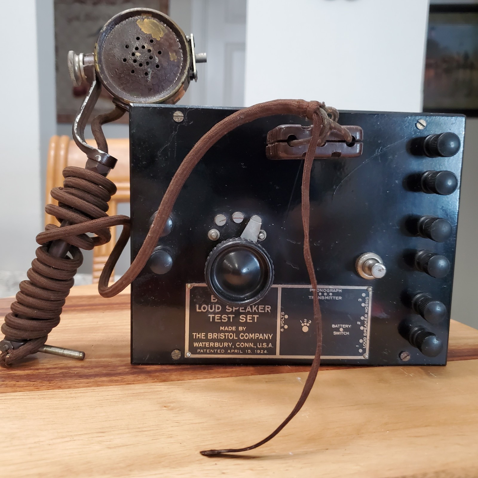 RARE ANTIQUE - Comparophon Bristol Loud Speaker Test Set / Phonograph