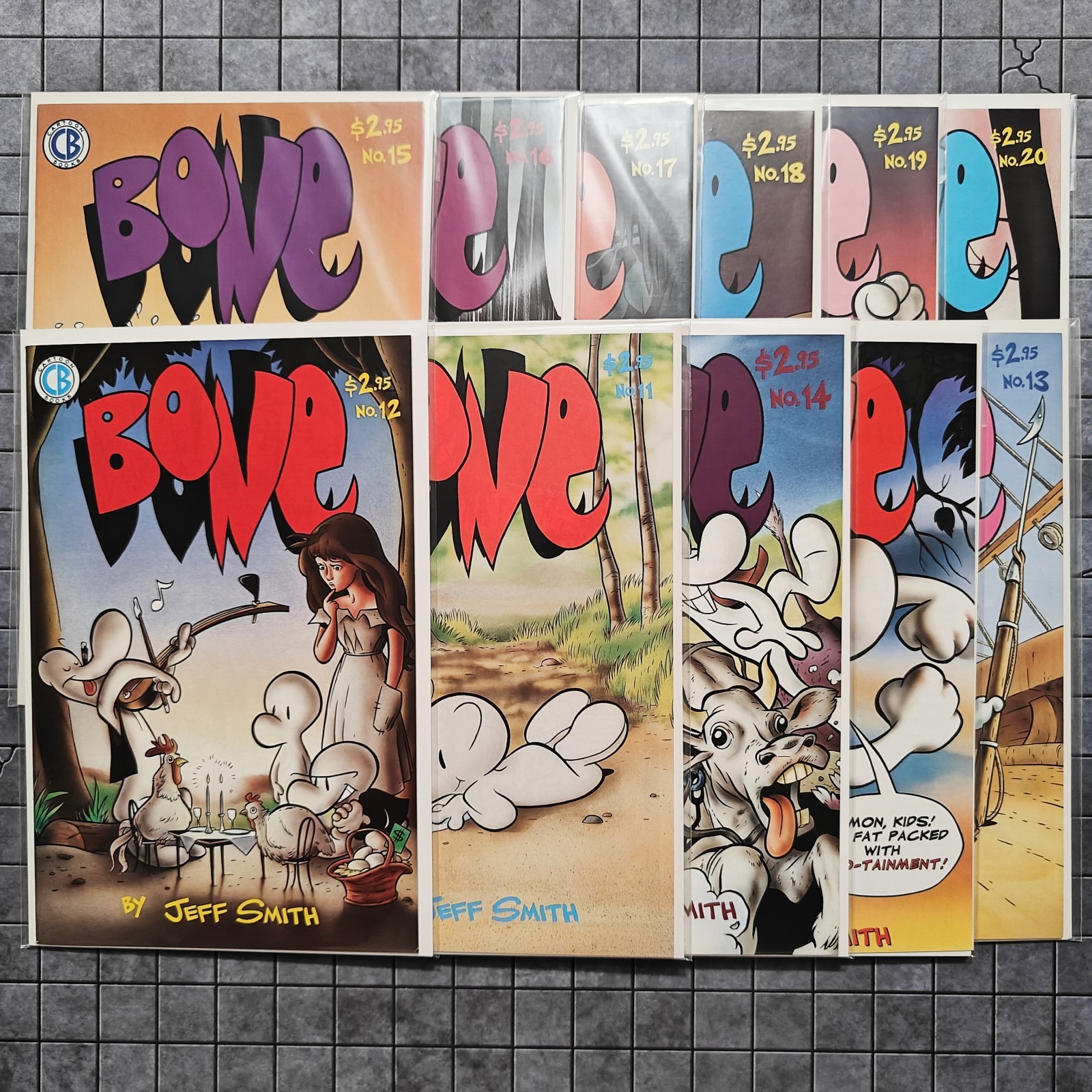 Bone #11-20 (11 12 13 13.5 14 15 16 17 18 19 20) - (1994) - SET - LOT of 11 - VF