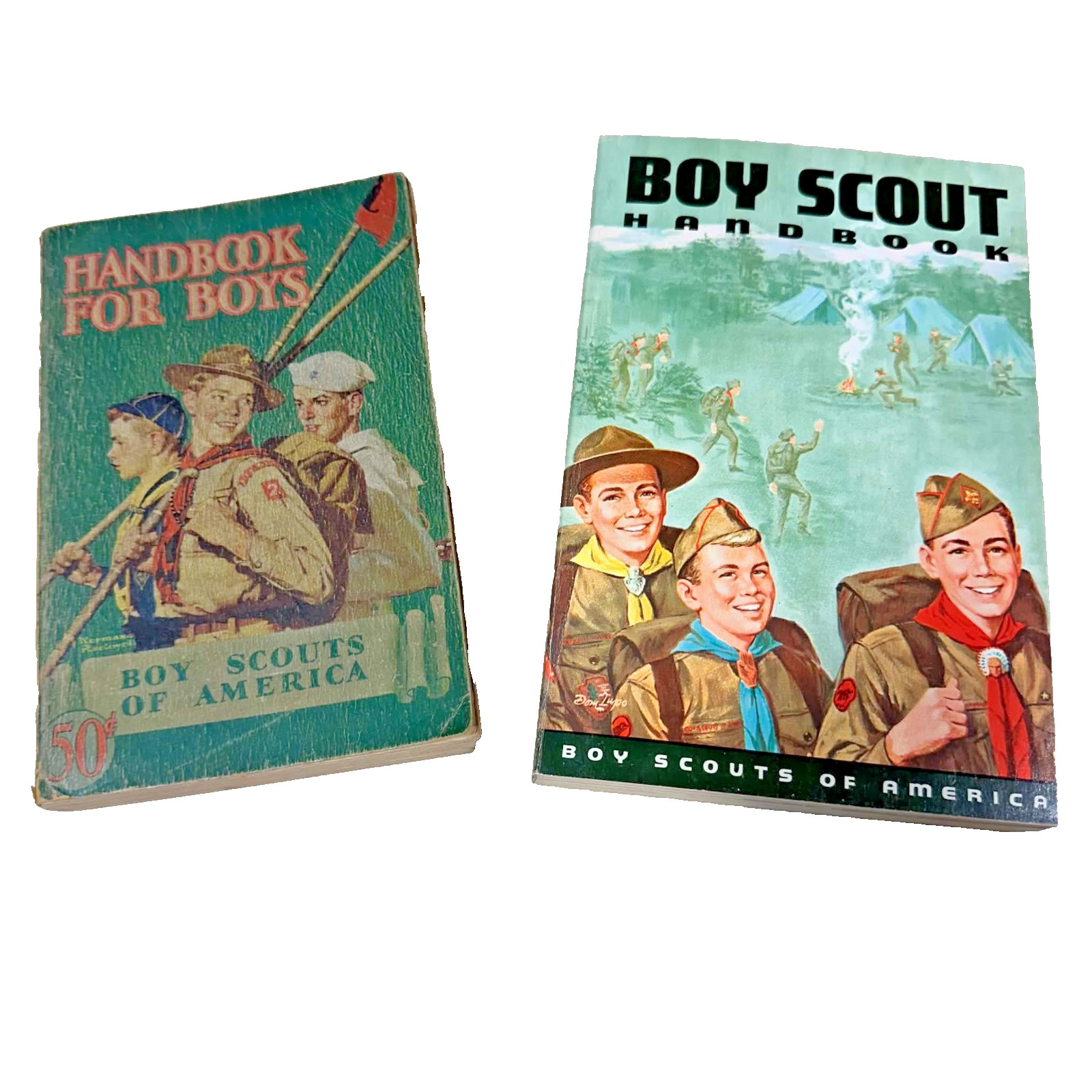 Vintage Boy Scouts BSA Handbook Lot of 2 From 1947 And 1971 Handbook Scouting Vintage Boy Scouts BSA Handbook Lot of 2 From 1947 And 1971 Handbook Scouting