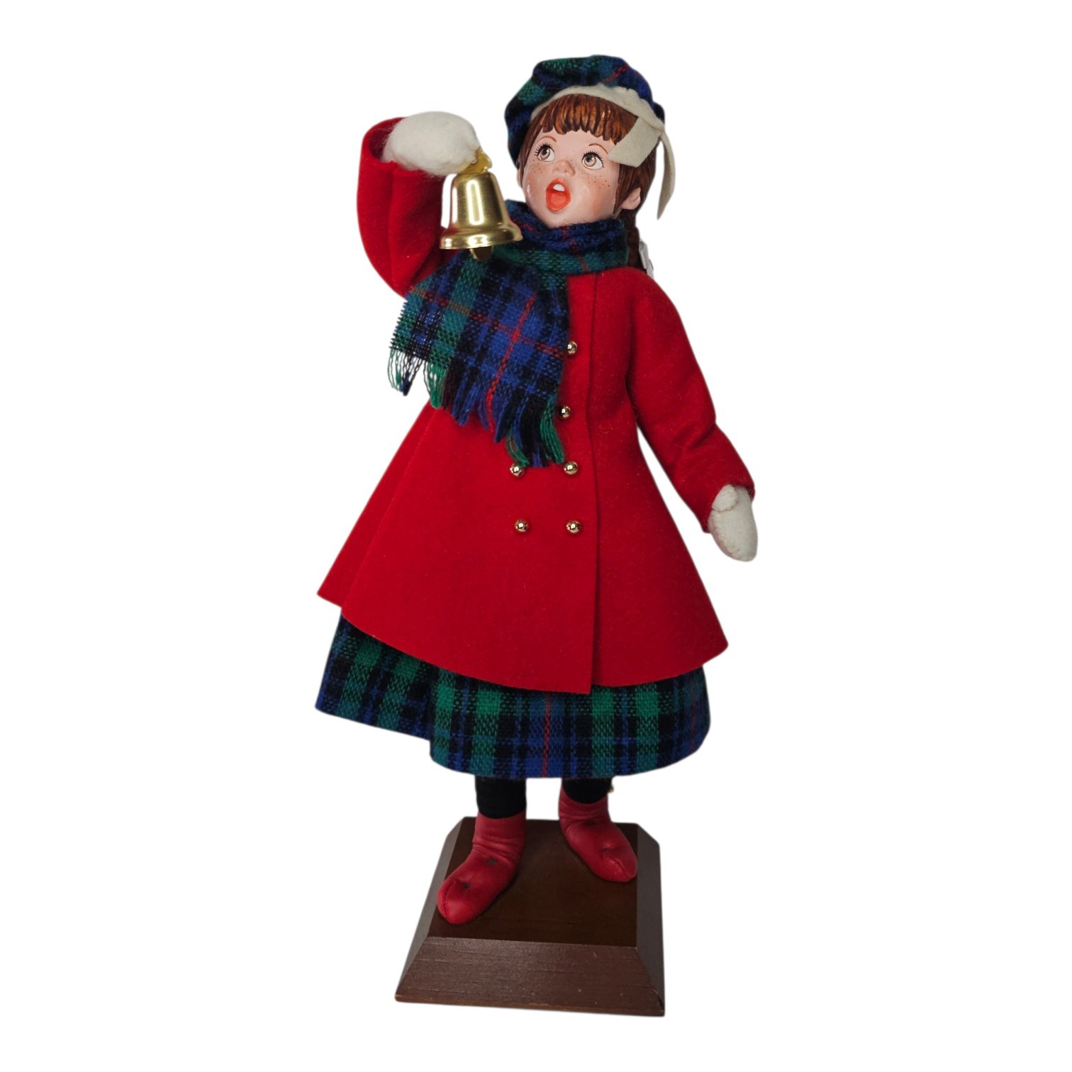 Vintage 1989 Simpich Character Doll Christmas CAROLER Bell Ringer Girl 12 Vintage 1989 Simpich Character Doll Christmas CAROLER Bell Ringer Girl 12