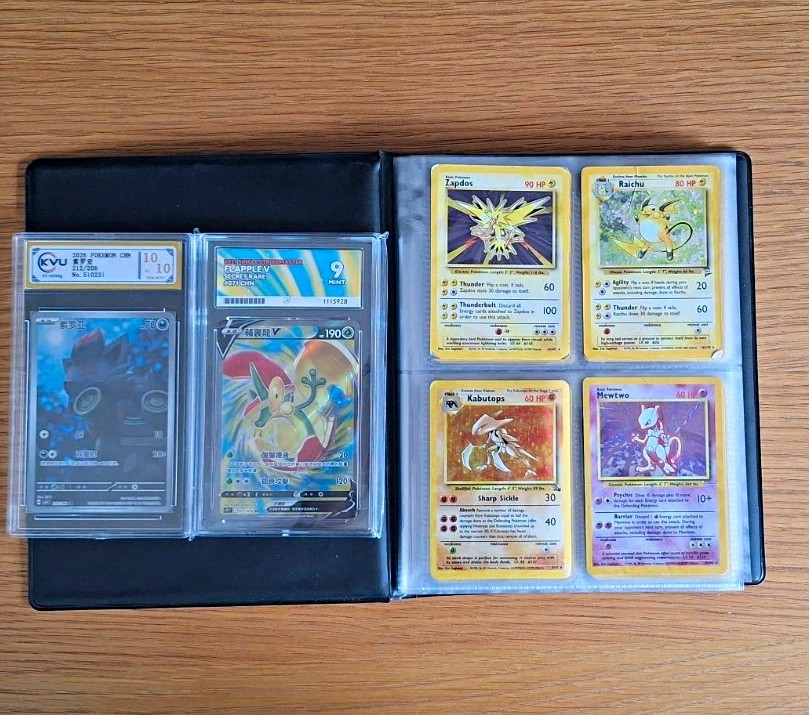 Pokemon Card Binder Joblot WOTC Vintage 10 Holos 1st Ed Shadowless 2 Graded Pokemon Card Binder Joblot WOTC Vintage 10 Holos 1st Ed Shadowless 2 Graded