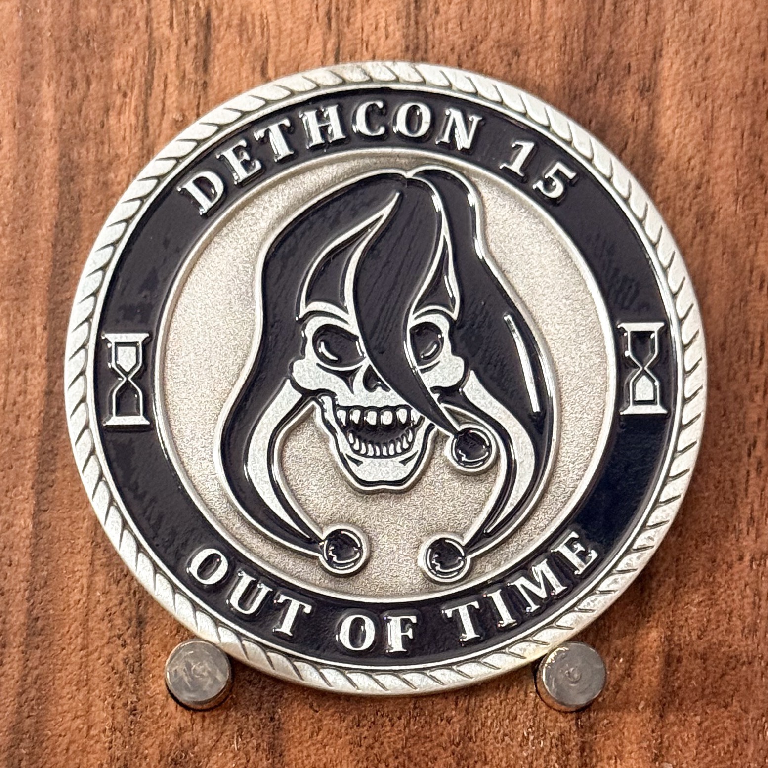 Dethcon 15 Out Of Time Grim Reaper Clock Gear Challenge Coin 1#36 Dethcon 15 Out Of Time Grim Reaper Clock Gear Challenge Coin 1#36