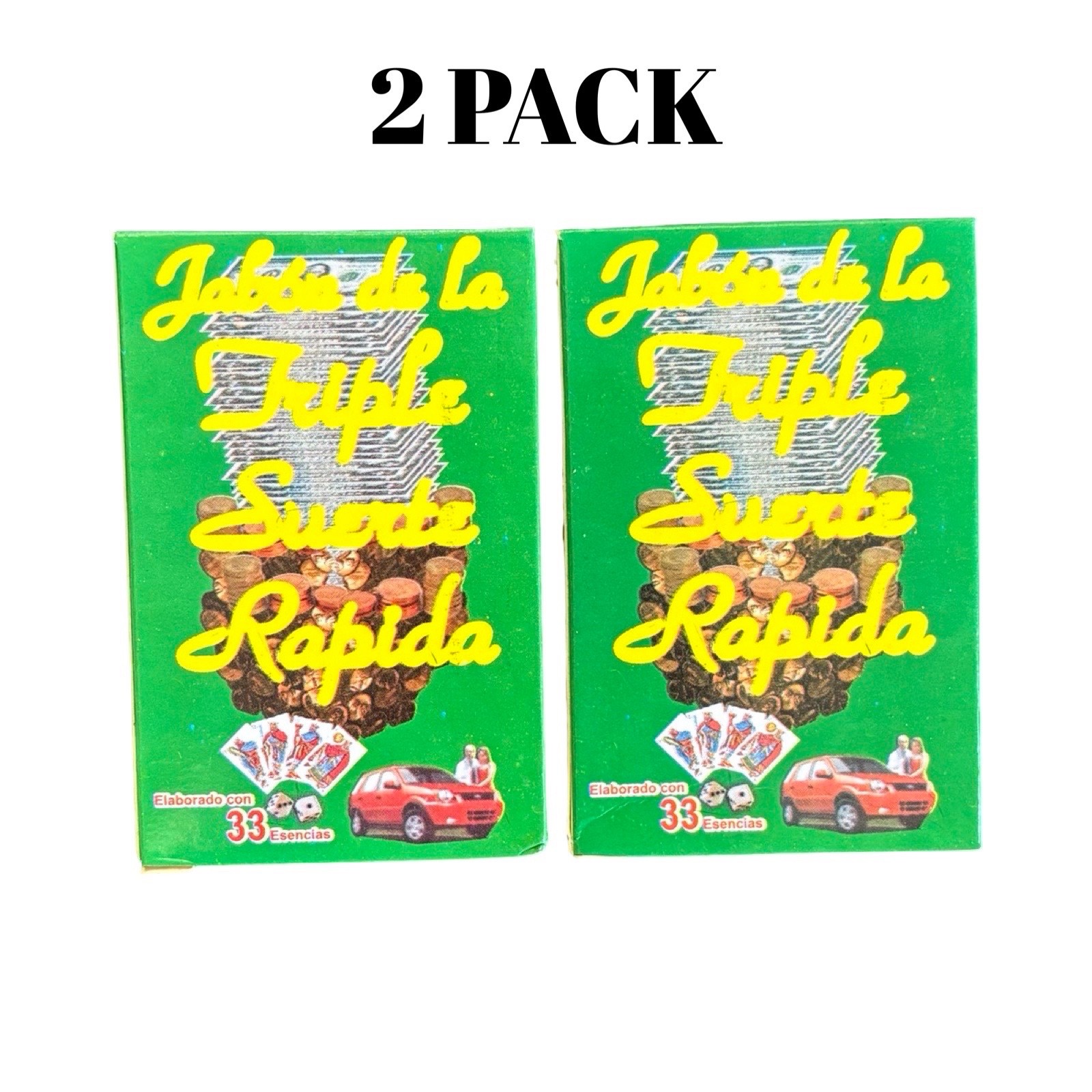 2PACK- Triple Suerte Rapida Jabon Para Dinero Buena Suerte y Abundancia Lucky