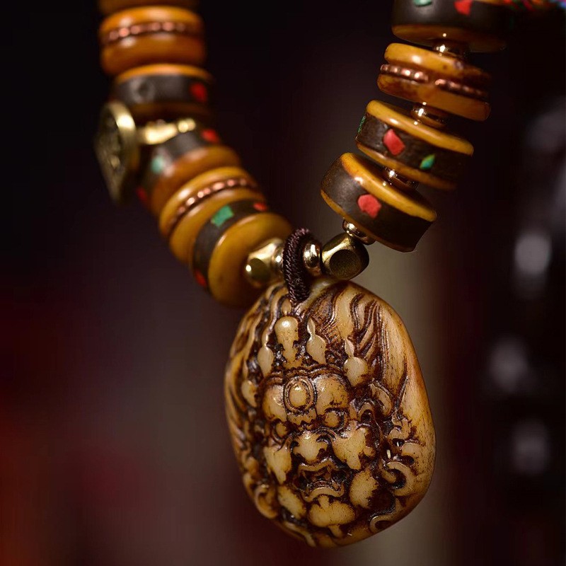 New Tibetan Bead Bracelet Unisex Style Tibetan Style Dzi Bead Handicraft