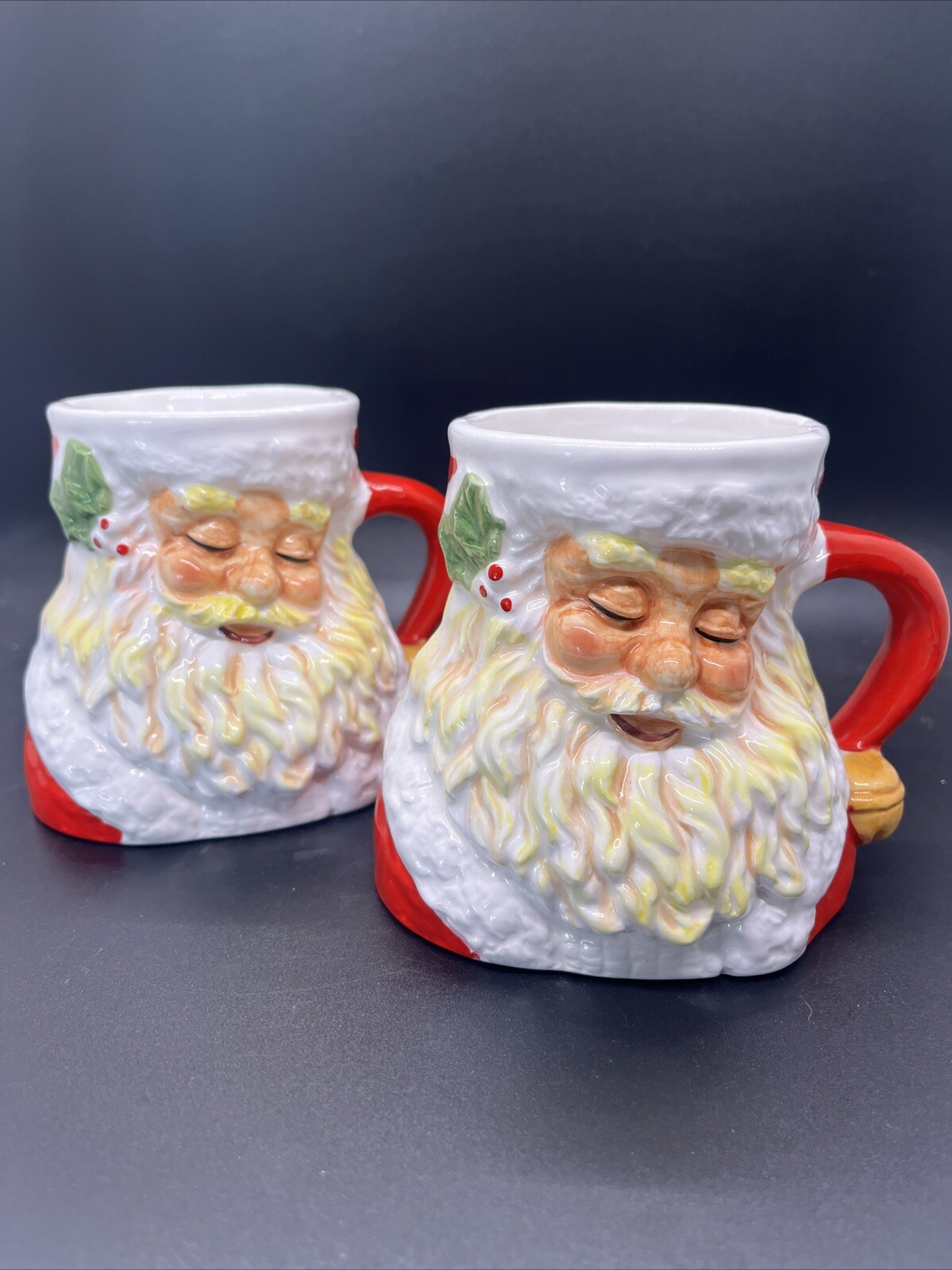 Vintage 1991 Possible Dream Santa Claus Christmas Coffee Tea Hot Cold Mugs Cups