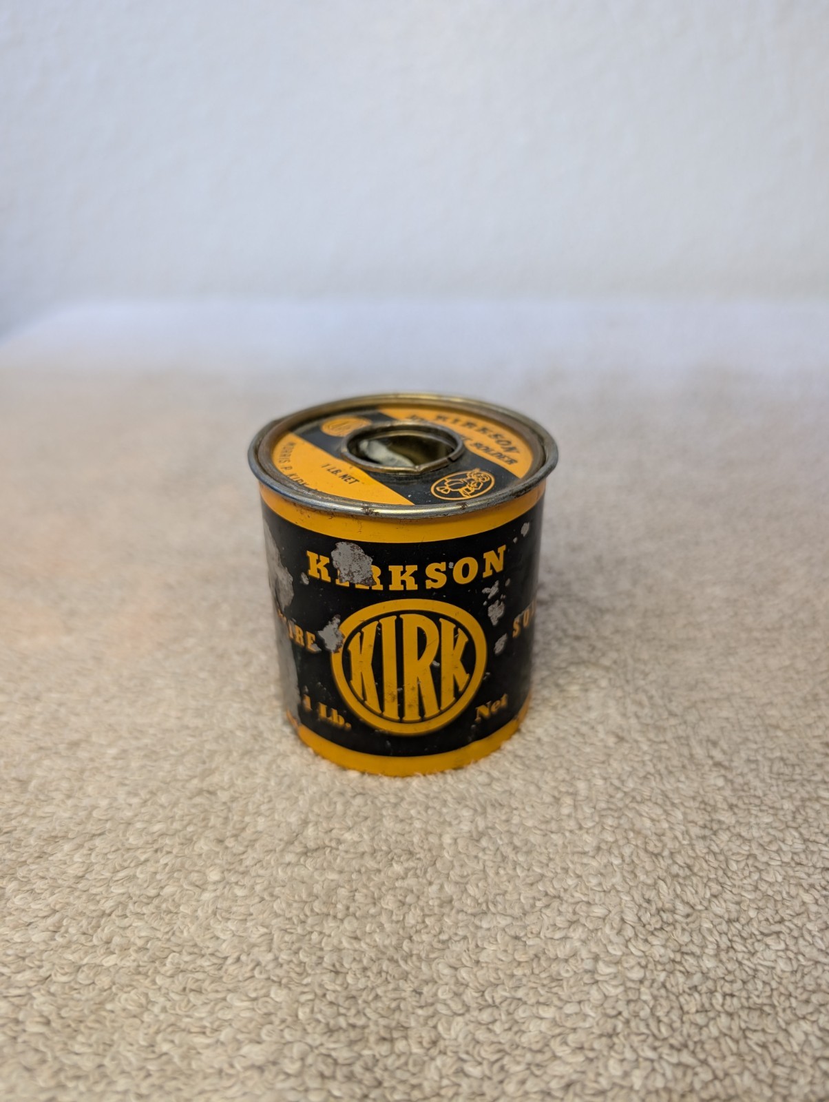 Vintage Kirk Kirkson Solid Wire Solder 1 Lb Tin 