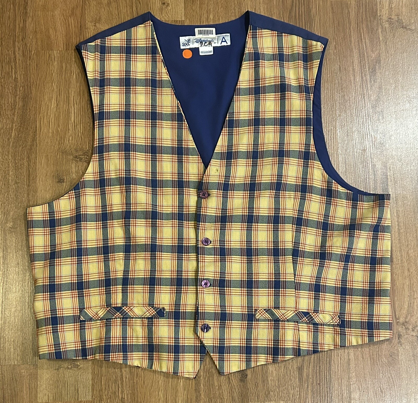 Vintage Disneyland staff cast Dapper Vest size 3XL official Disney original
