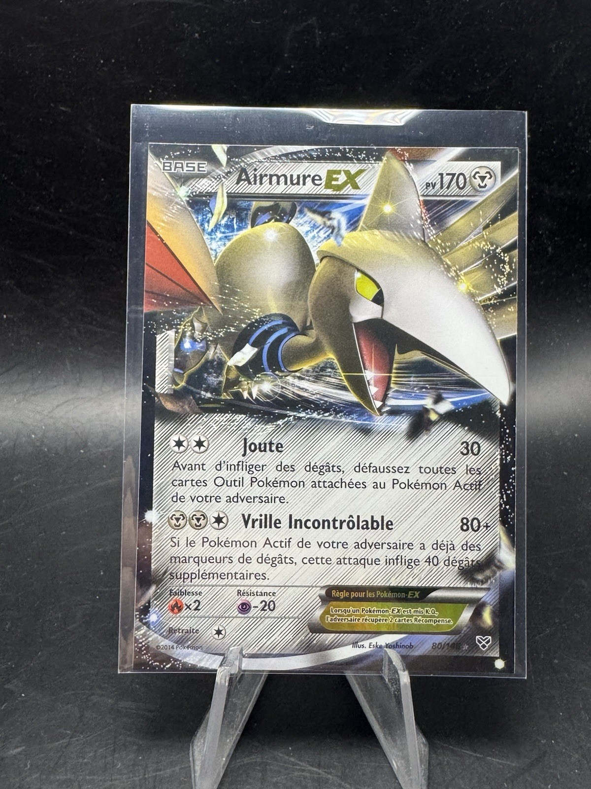 Square cut - Pokemon Card 80/146 Airmure EX XY 80 XY