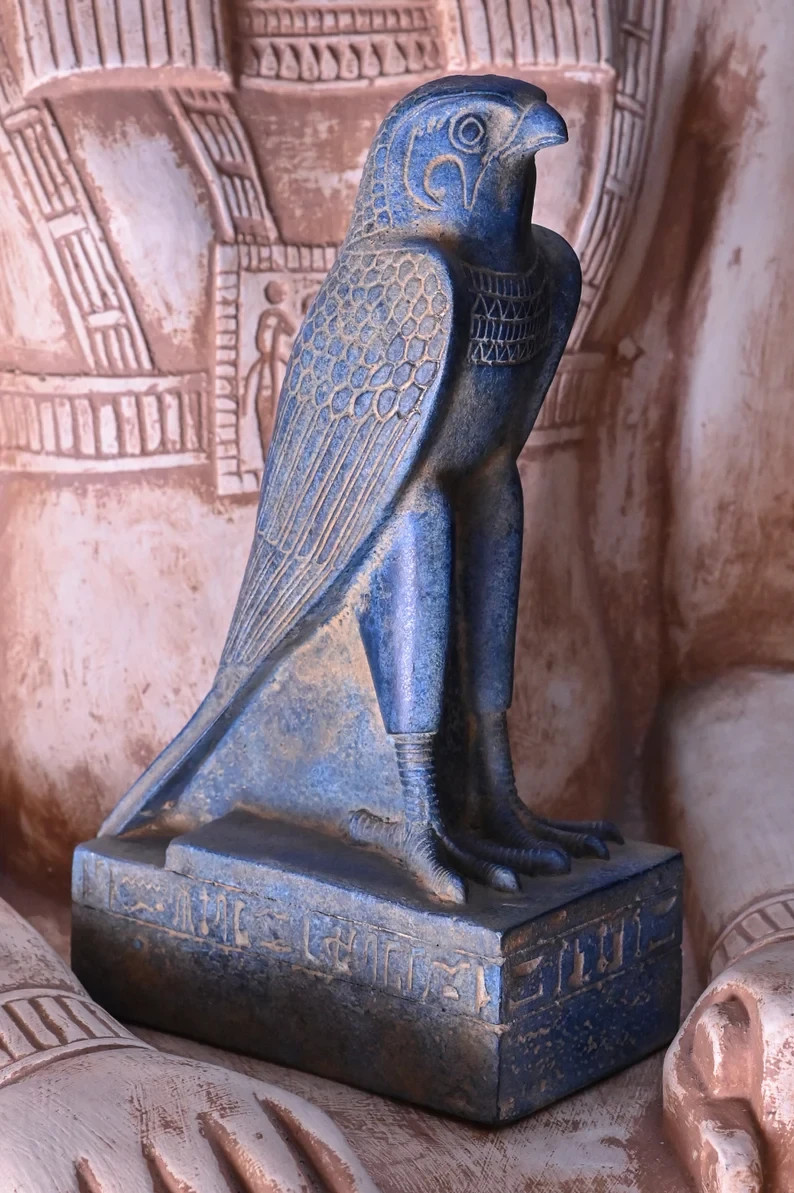 Rare Pharaonic Statue of God Horus : Authentic Ancient Egyptian Artifact 235 BC Rare Pharaonic Statue of God Horus : Authentic Ancient Egyptian Artifact 235 BC
