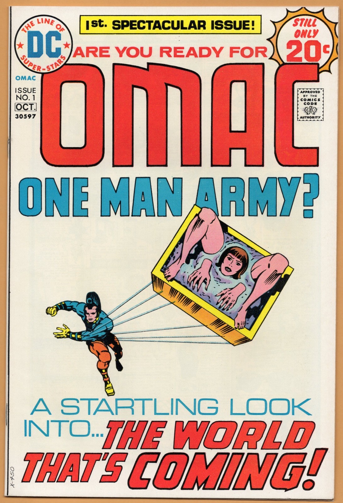 OMAC # 1 9.4 NEAR MINT JACK KIRBY ART AND STORY OMAC # 1 9.4 NEAR MINT JACK KIRBY ART AND STORY