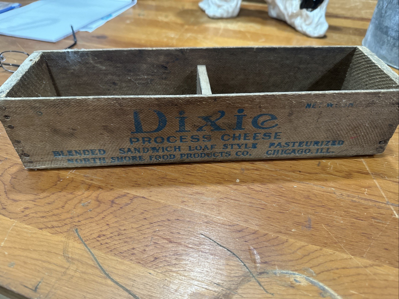 DIXIE CHESSE BOX 5LB CHICAGO ILL Vintage DIXIE CHESSE BOX 5LB CHICAGO ILL Vintage