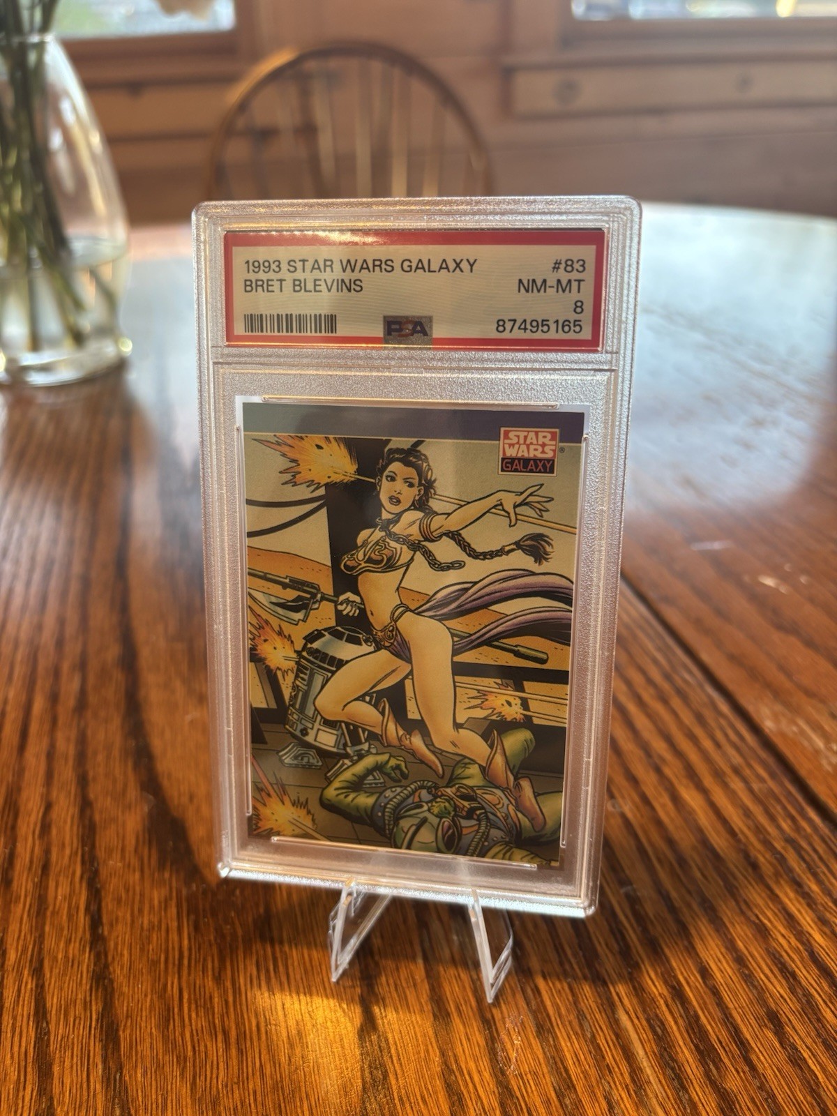 Topps 1993 Star Wars Galaxy #83 Princess Leia Bret Blevins Base Set Card
