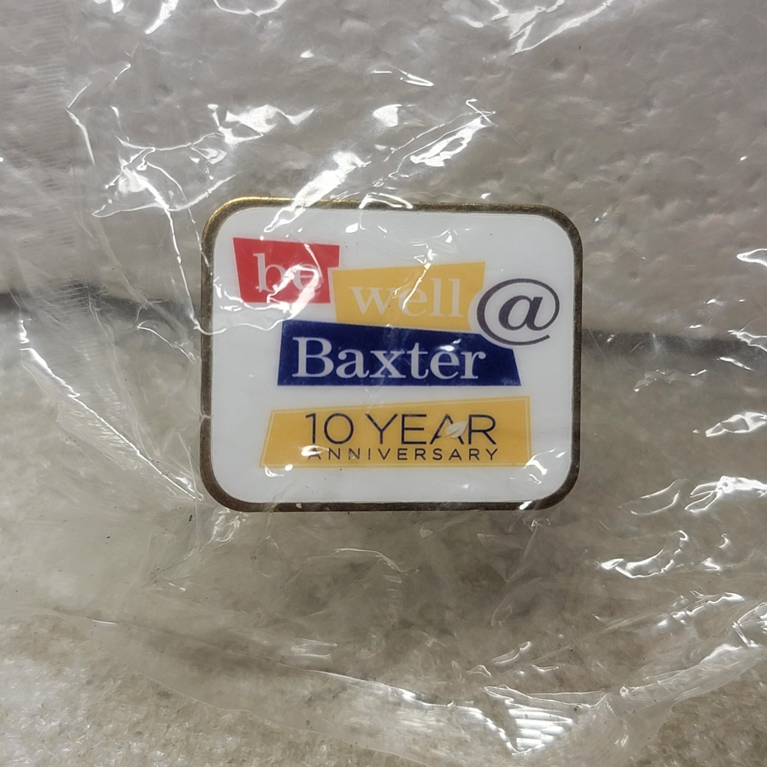 Be Well @ Baxter 10 Year Anniversary Pinback Button Square Be Well @ Baxter 10 Year Anniversary Pinback Button Square