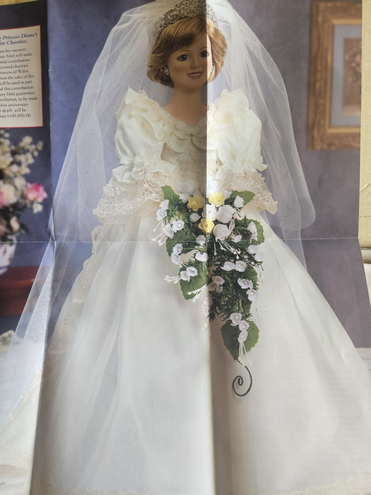 Princess Diana Bride Doll Commemorative Edition Danberry Mint. Excellent Cond.