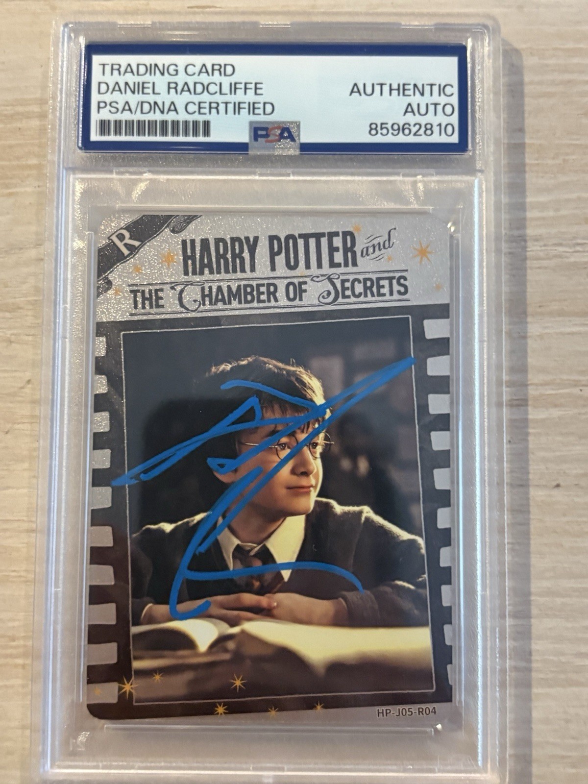 Daniel Radcliffe Signed Card Harry Potter And The Chamber Of Secrets PSA DNA Daniel Radcliffe Signed Card Harry Potter And The Chamber Of Secrets PSA DNA