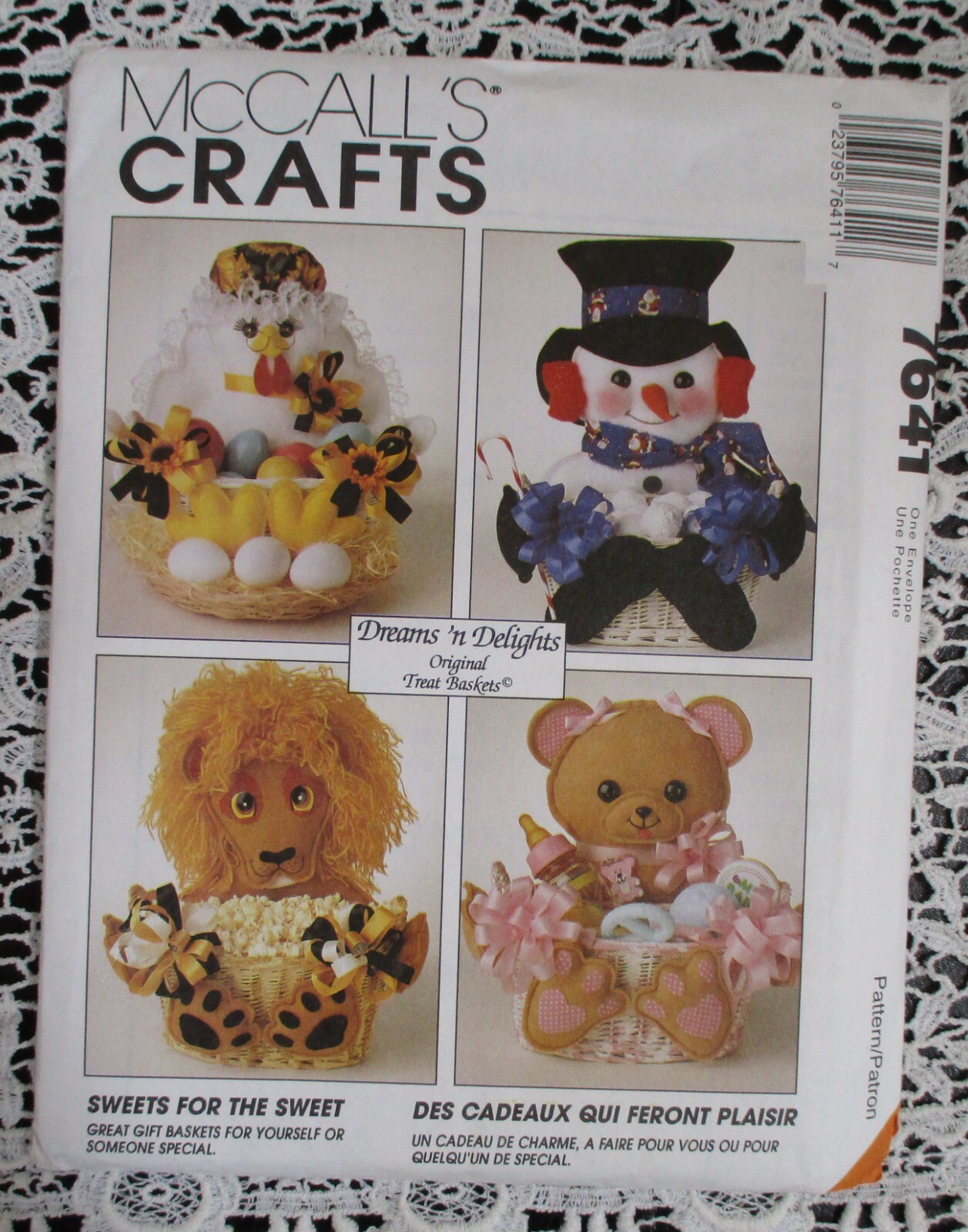 McCall\'s Crafts 7641 Dreams \'n Delights Original Treat Baskets NEW