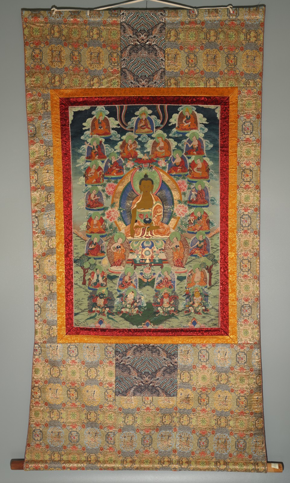 Tibet Vintage Old Hand-Painted Thangka 