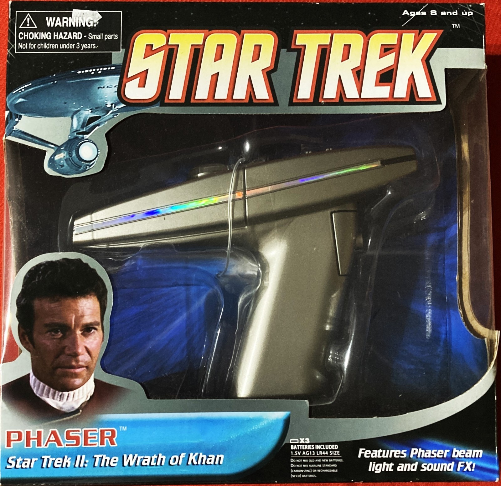 Art Asylum/Diamond Select Star Trek II The Wrath of Khan Phaser Toy Art Asylum/Diamond Select Star Trek II The Wrath of Khan Phaser Toy