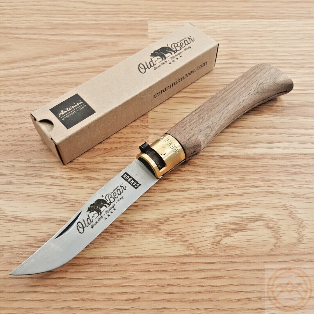 Old Bear Lg Classic Folding Knife 3.5 C67 Carbon Steel Blade Oiled Walnut Handle