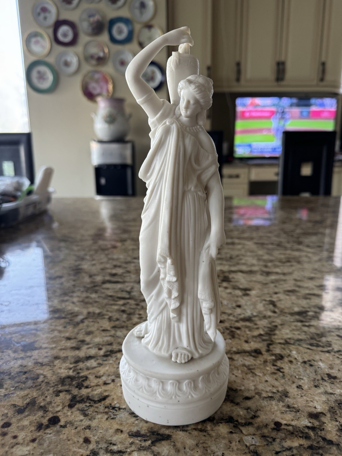 Antique Parian Ware Classical Porcelain Figure Water Lady 11