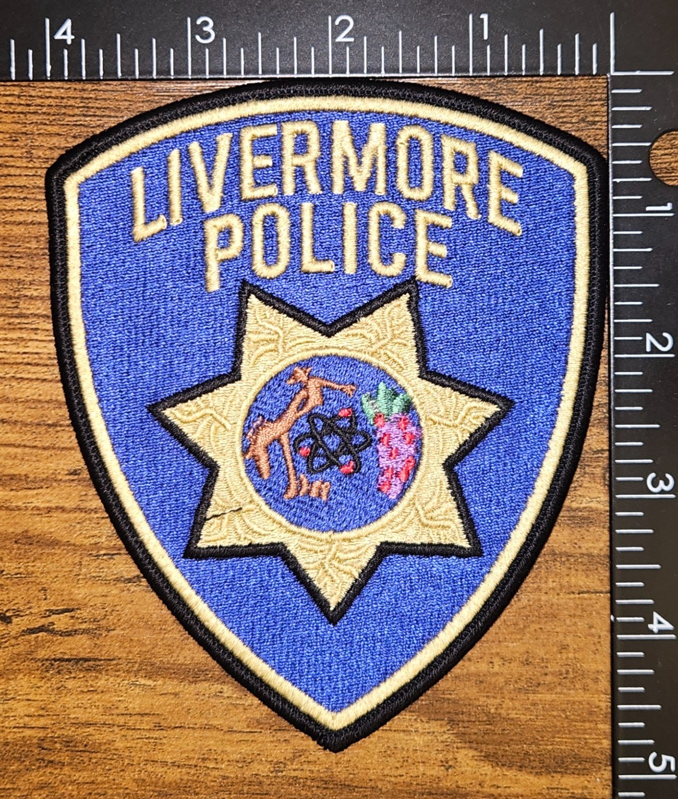 Livermore Police Department California Police Shoulder Patch
