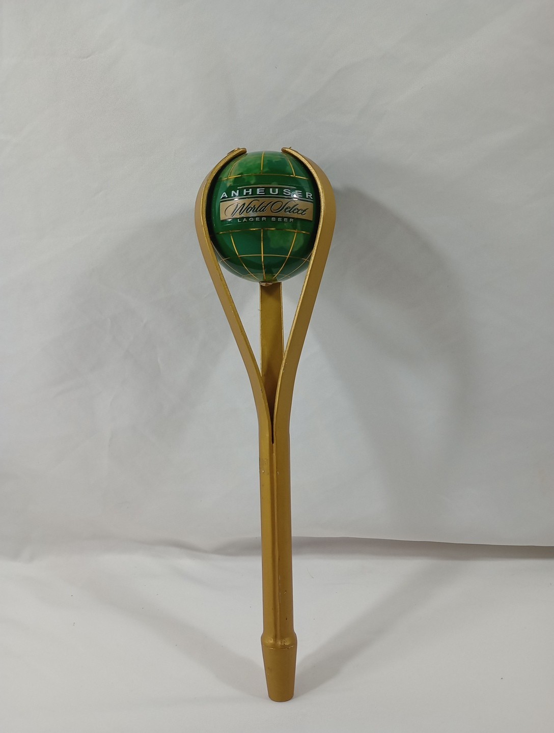 Anheuser World Select Earth Globe Bar Tap Handle 12”Knob Used Read Description 