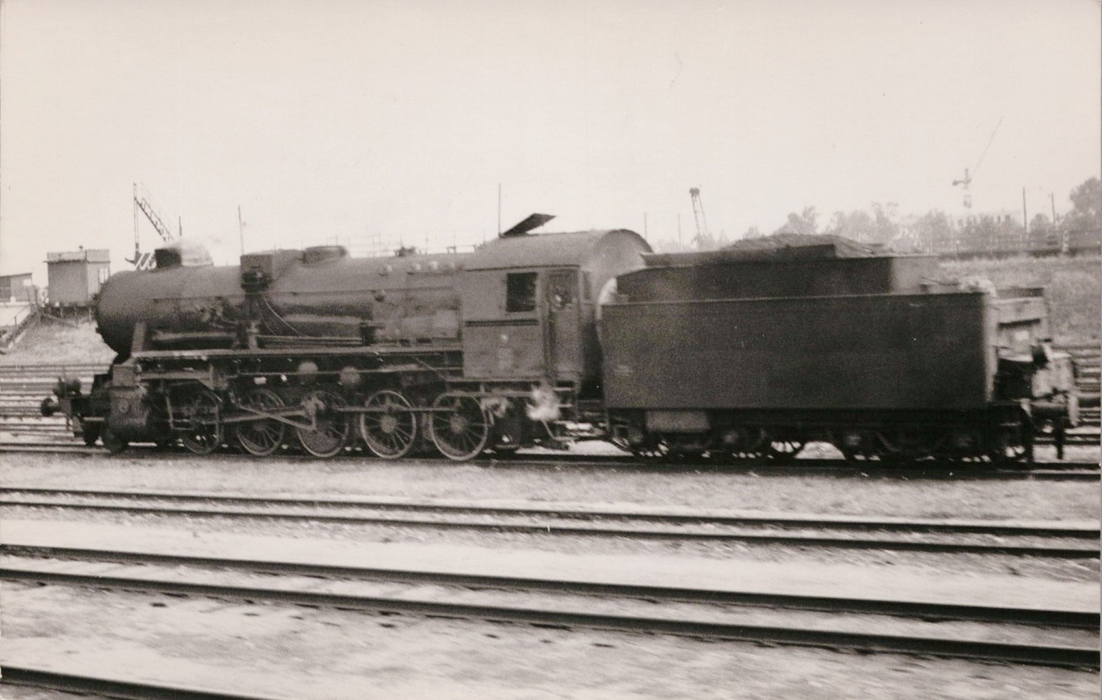 Vtg RPPC Postcard PKP Ty2 Steam Locomotive Train Brest Poland 1958 Vtg RPPC Postcard PKP Ty2 Steam Locomotive Train Brest Poland 1958
