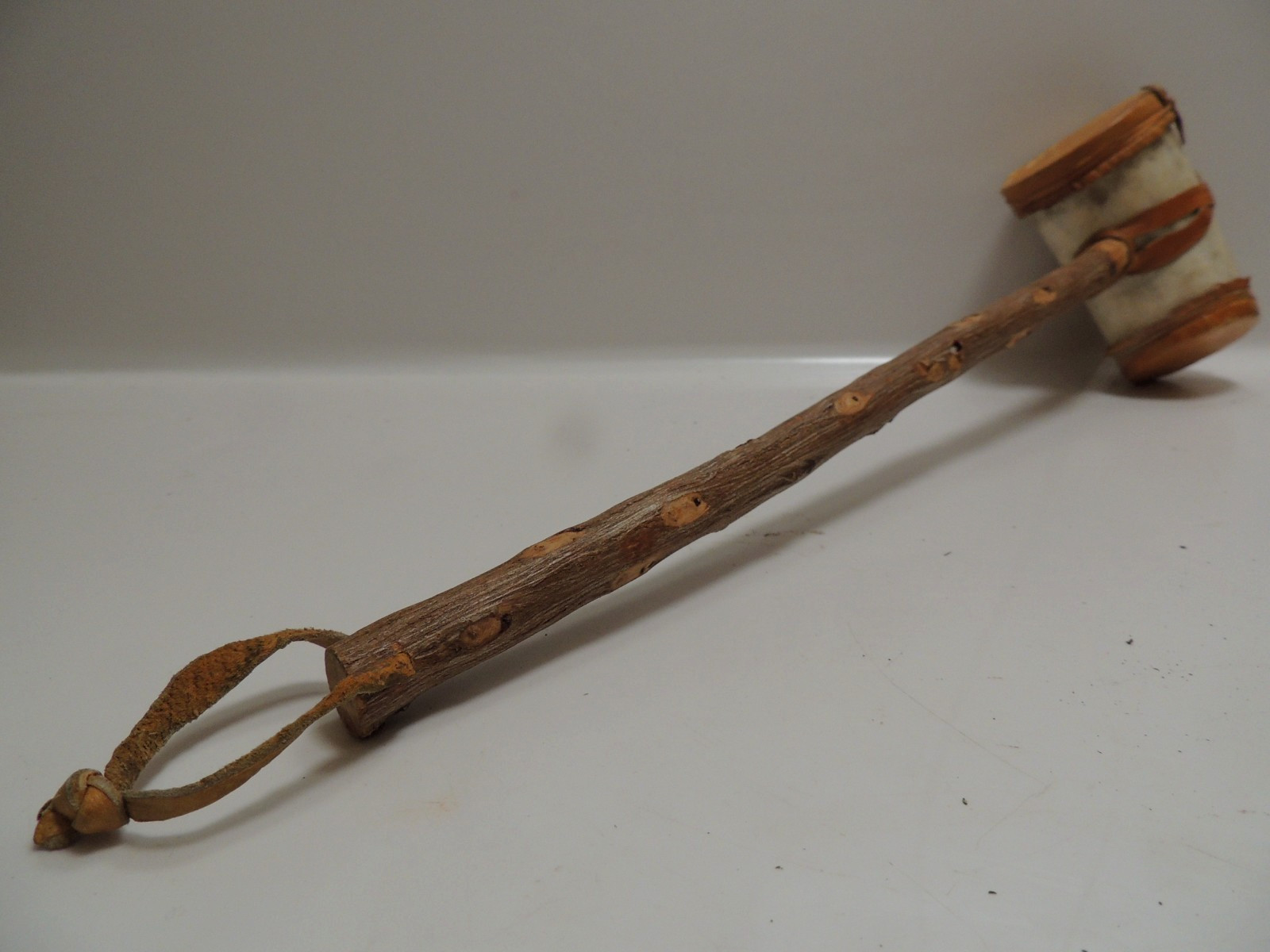 Antique Vtg Plains American Indian War Dance Ceremonial Horn Rattle 1950s Estate Antique Vtg Plains American Indian War Dance Ceremonial Horn Rattle 1950s Estate