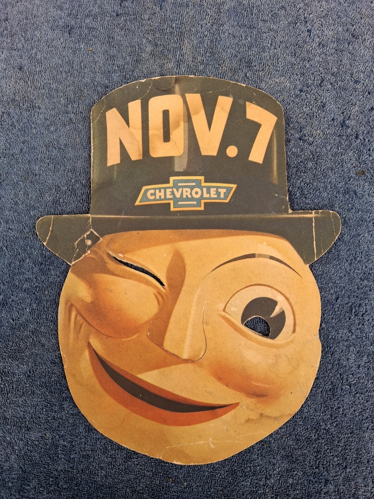 1940s Chevrolet Advertising Sign Kids Mask 1940s Chevrolet Advertising Sign Kids Mask