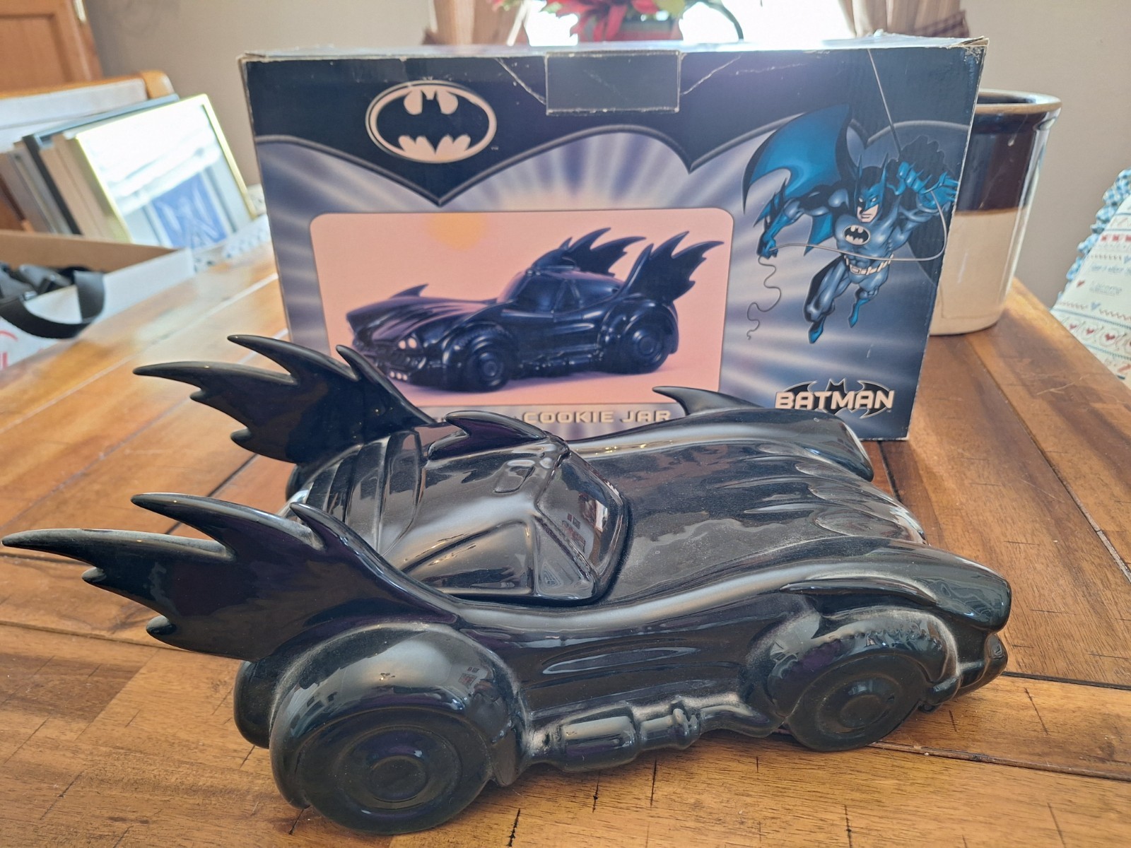 🔥🚨Vintage DC Comics Batman Batmobile Limited Edition Cookie Jar New In Box...