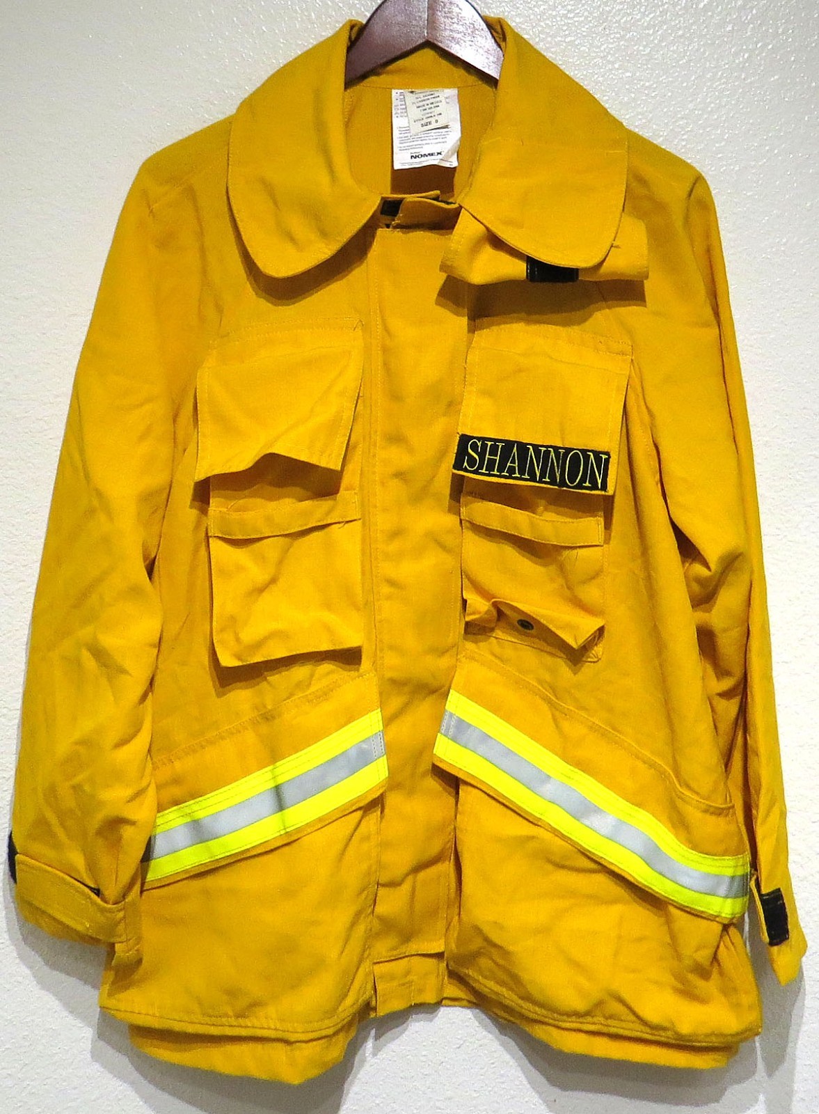 vtg Barrier Wear SHANNON FIRE DEPT Brush Jacket SMALL Nomex 6 oz Fireman 2007