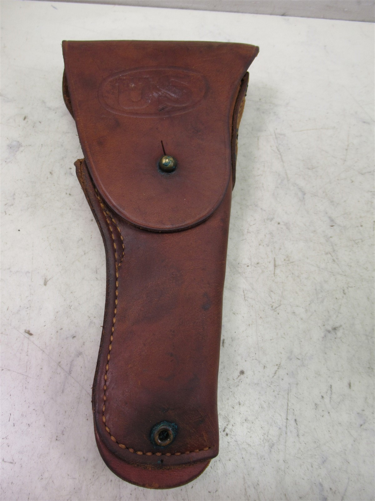 WWII US GI M1916 BOYT Leather Flap Holster Colt M1911 .45 Pistol Militaria