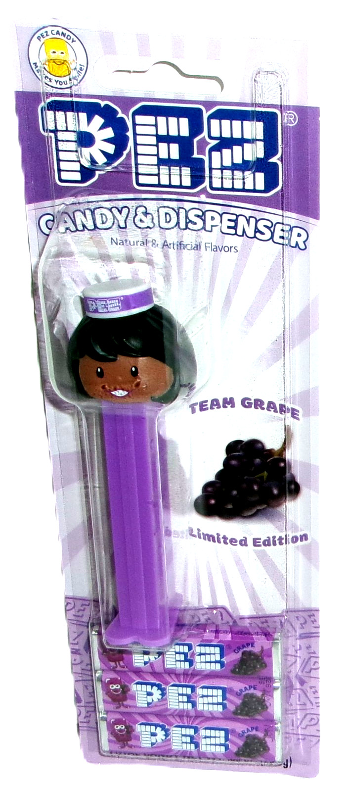 PEZ GRAPE PRESENTER GIRL Mascot Dispenser Online Exclusive Limited Edition PEZ GRAPE PRESENTER GIRL Mascot Dispenser Online Exclusive Limited Edition