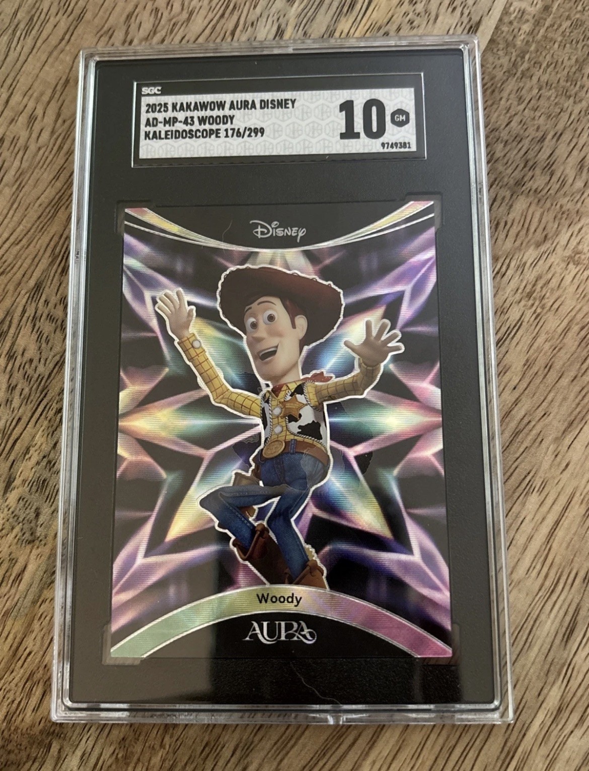 2025 Kakawow Aura Disney Woody Kaleidoscope/299 SGC 10