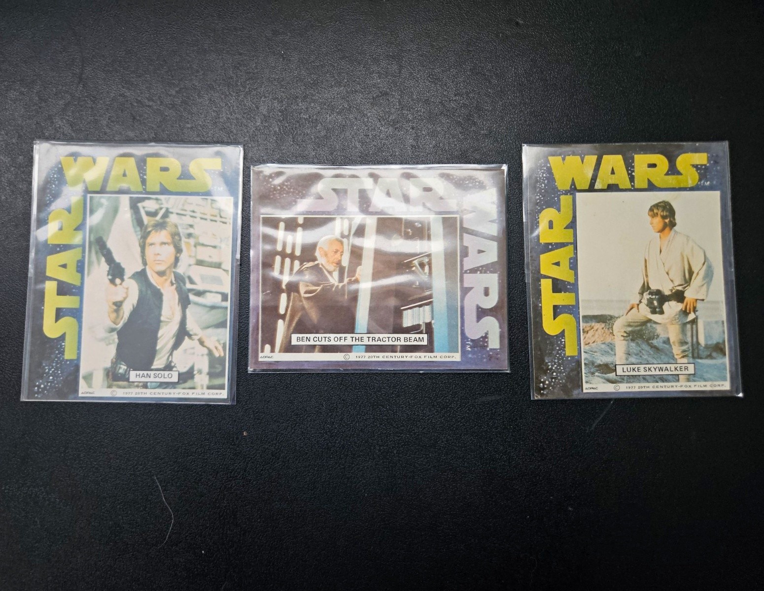 1977 Star Wars ADPAC cereal stickers Excellent Condition Luke, Han Solo, Obi Wan 1977 Star Wars ADPAC cereal stickers Excellent Condition Luke, Han Solo, Obi Wan