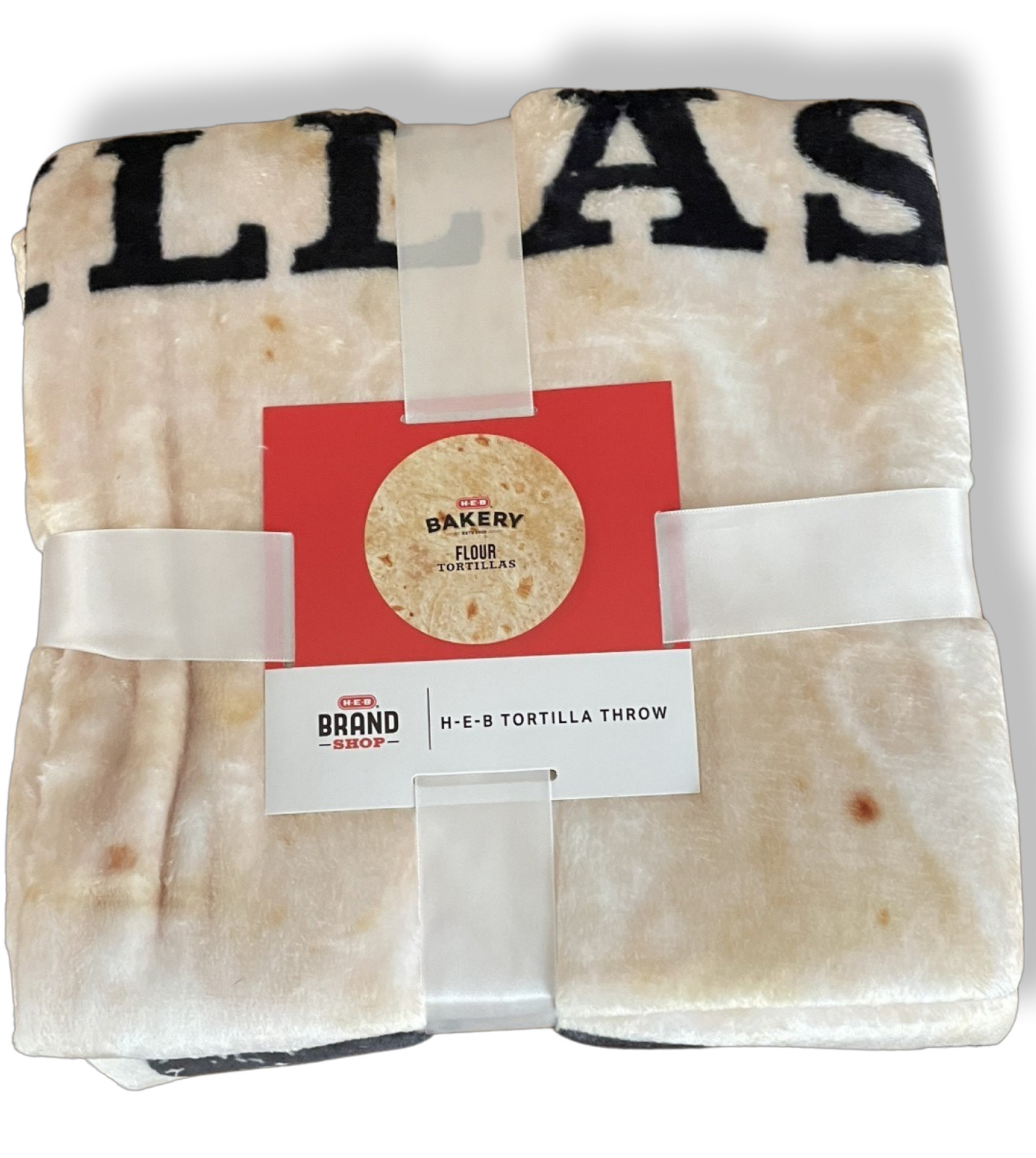 🌟NEW Authentic HEB BRAND Flour Tortilla Throw Blanket Fleece 70 inches ROUND