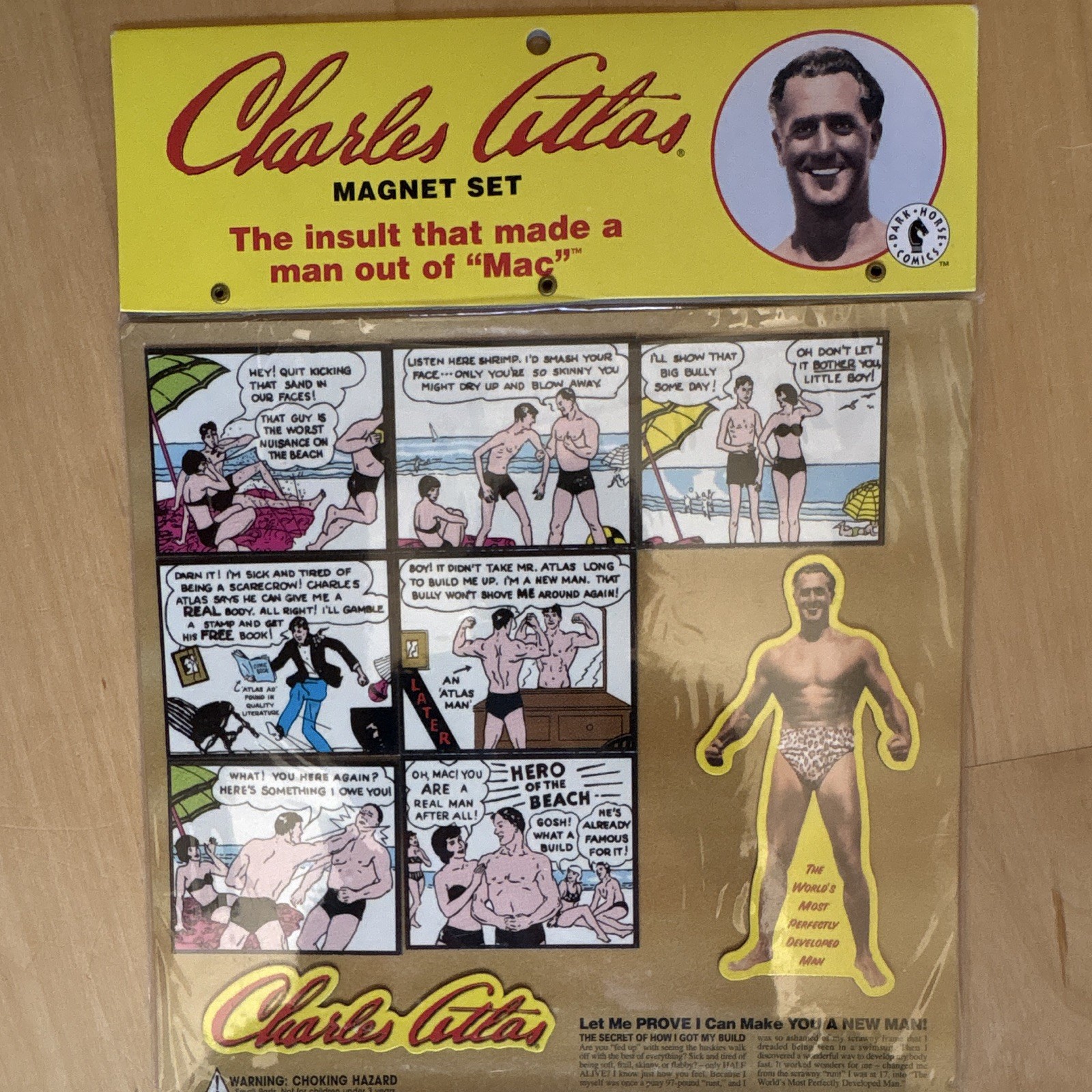 New Sealed Dark Horse Comics Charles Atlas Magnet Set. 2001 New Sealed Dark Horse Comics Charles Atlas Magnet Set. 2001