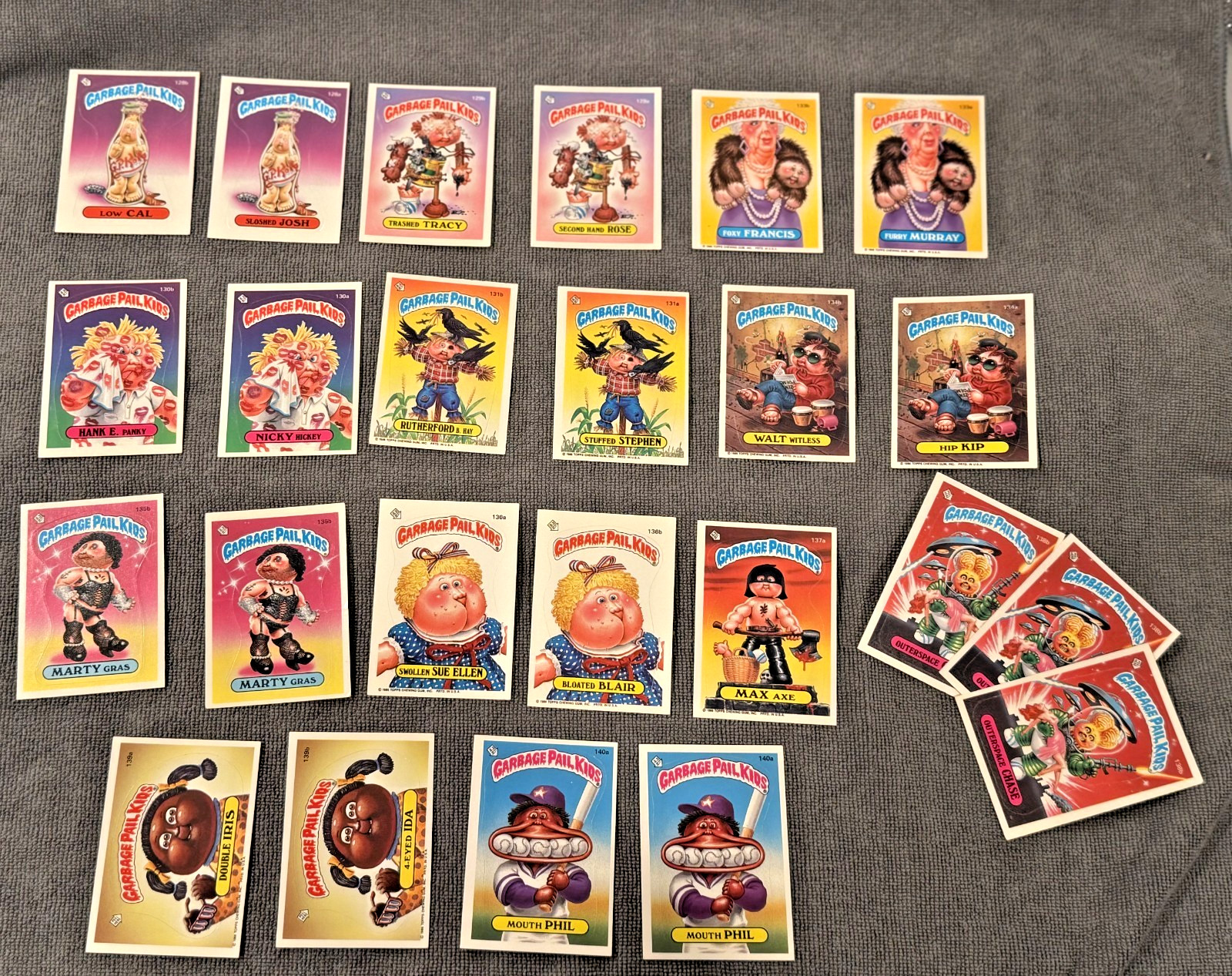 1986 Garbage Pail Kids OS4 24-Card Lot – Vintage GPK A & B Cards