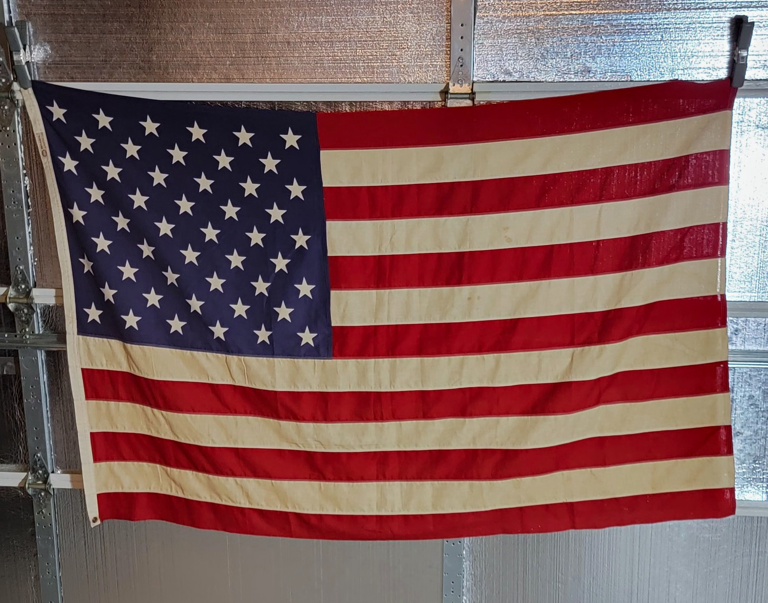 VTG Annin Defiance American Flag 50-Star 100% Sewn Cotton Bunting USA 6' X 4' VTG Annin Defiance American Flag 50-Star 100% Sewn Cotton Bunting USA 6' X 4'