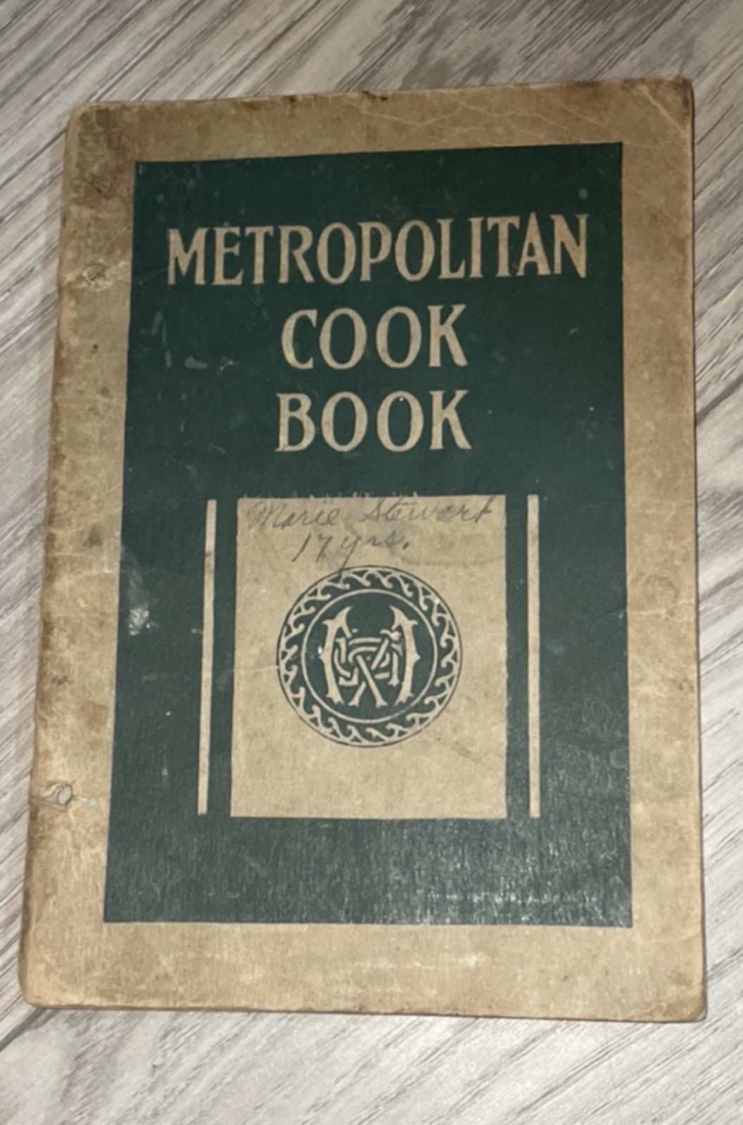 1922 Metropolitan Life Cook Book Insurance Industrial Policy Holders Vintage