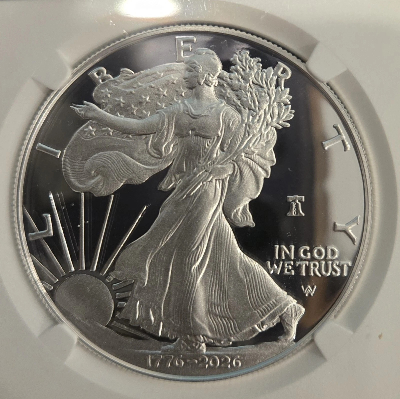 🔔 1776 - 2026 W SiIver Eagle Proof $1 250th Liberty Bell Privy First Strike
