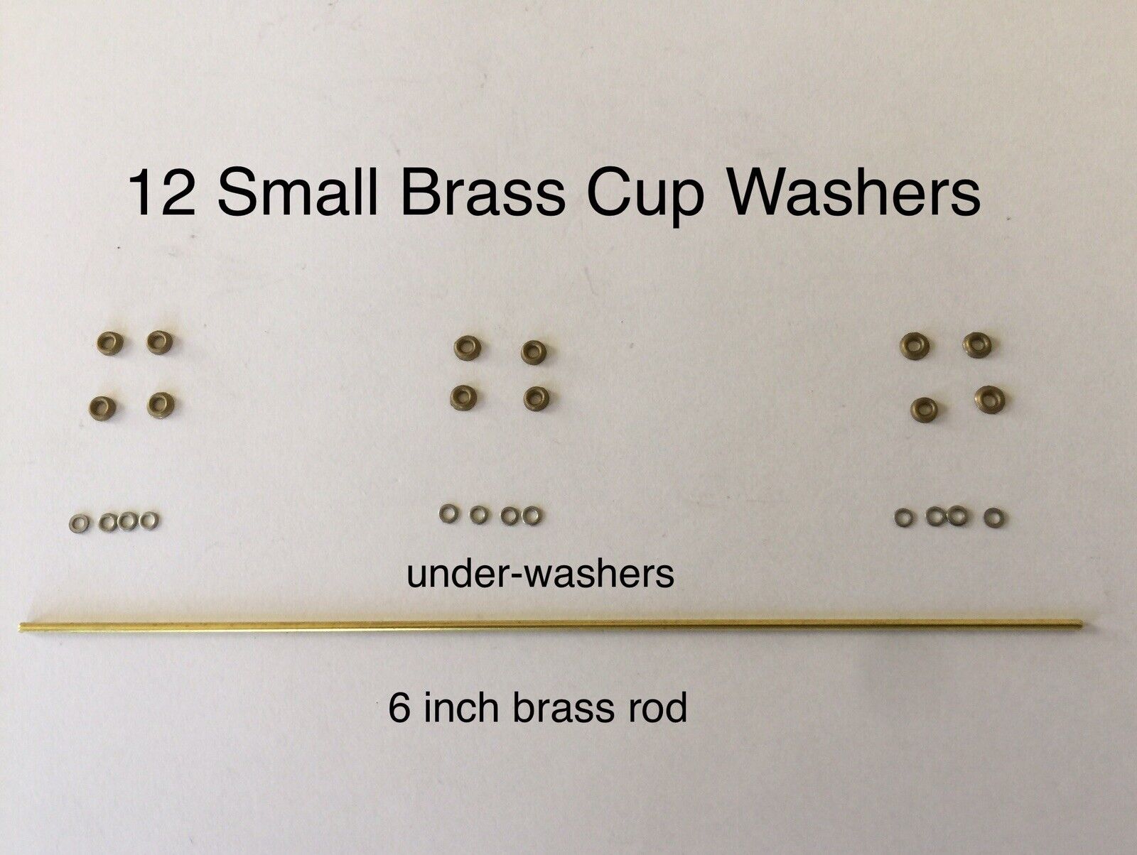 Pinning kit, 12 brass cup washers collars pins to restore straight razors