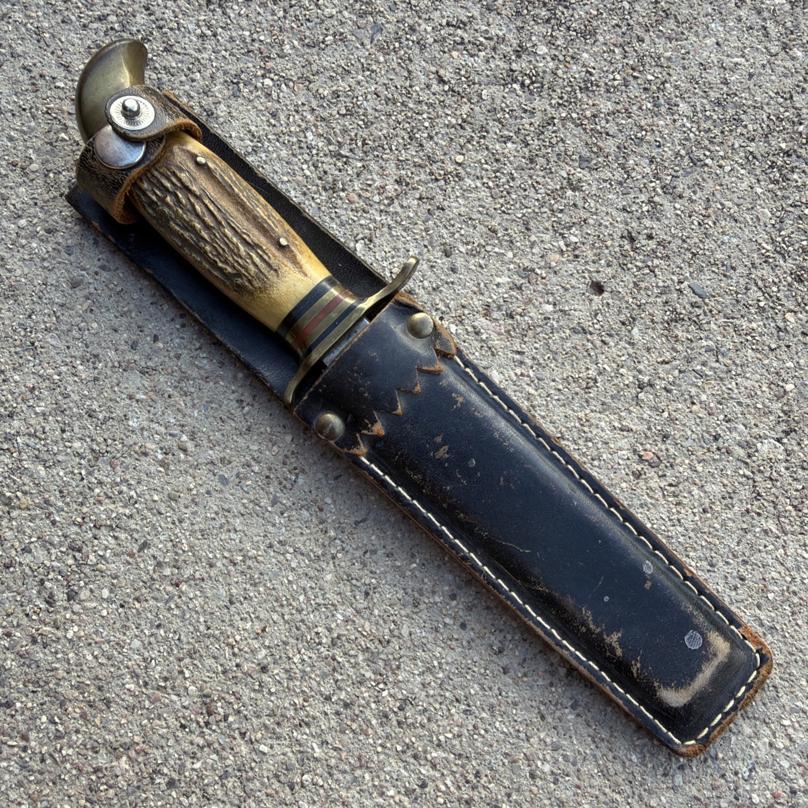 Vintage J.A. Hellberg Eskilstuna Hunting Knife made in Sweden early 1900s. RARE