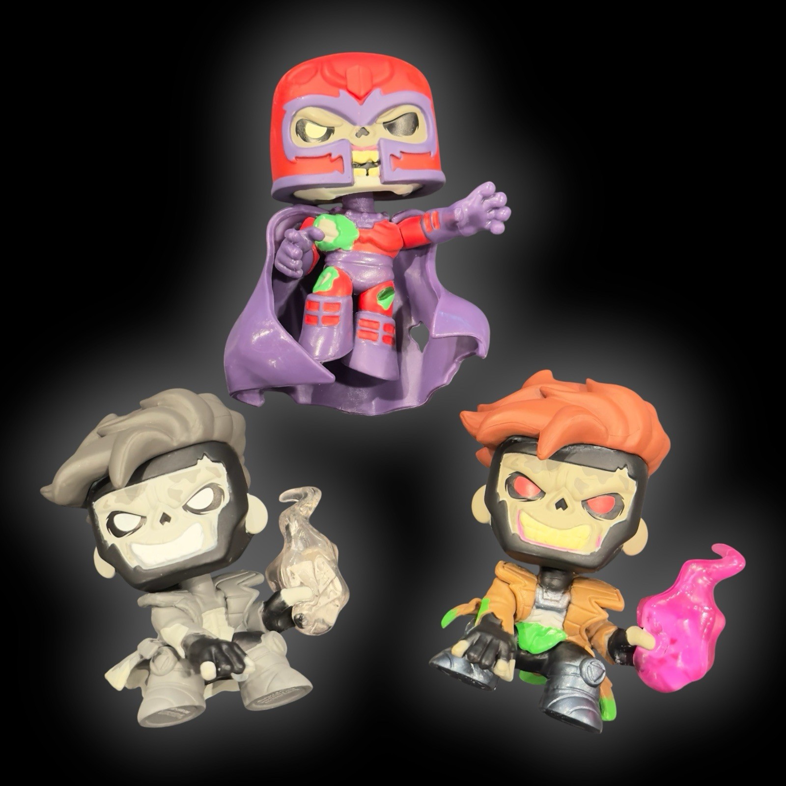 Funko Marvel Zombies MAGNETO 2x GAMBIT * Mystery Vinyl Mini Figure 2.75” Loose
