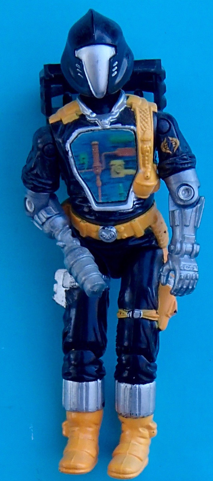 1986 GI JOE B.A.T.S. Replacement CHEST PIECE plate sticker COBRA bat figure 1986 GI JOE B.A.T.S. Replacement CHEST PIECE plate sticker COBRA bat figure
